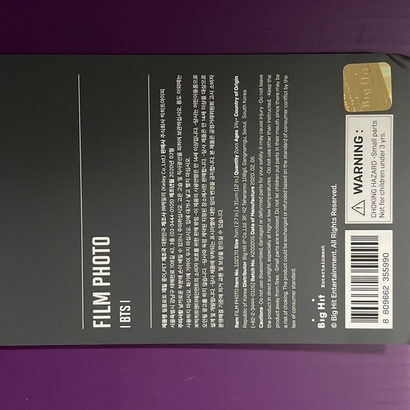 Official BTS Map of the Soul Tour Film photo - MOTS (sealed) - Picture 4 of 5